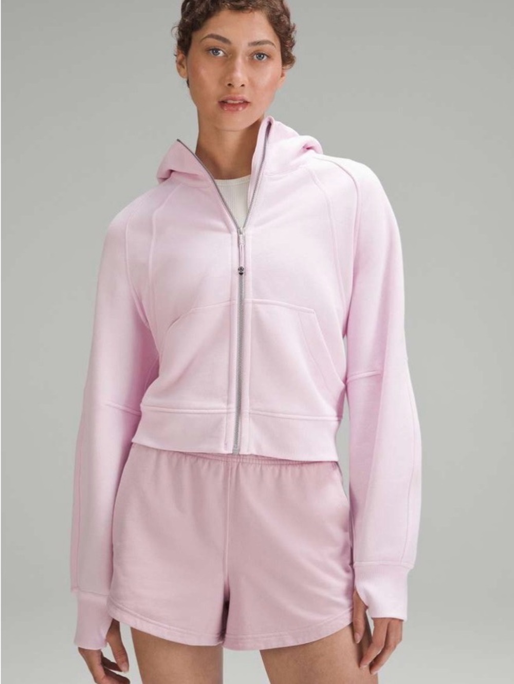 lululemon athletica Pink Scuba Full-Zip Hoodie